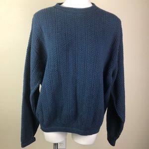 Vintage Bill Blass Knit Sweater Crewneck Navy